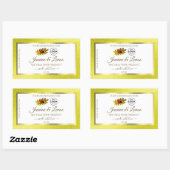 Gele Glitter White Product Labels Ladybug Logo (Vel)