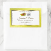 Gele Glitter White Product Labels Ladybug Logo (Tas)