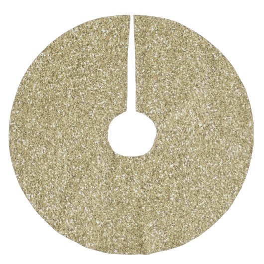 Gele Glitz Glitter Kerstboom Rok (Voorkant)