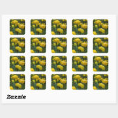 Gele Globeflower Stickers (Vel)