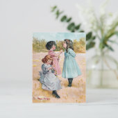 Gele gloed op kin betekent dat je van boter houdt briefkaart (Staand voorkant)