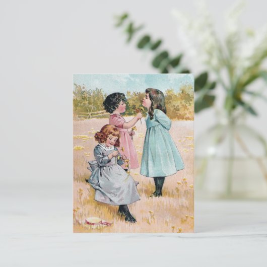 Gele gloed op kin betekent dat je van boter houdt briefkaart (Staand voorkant)