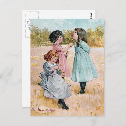 Gele gloed op kin betekent dat je van boter houdt briefkaart (Voorkant / Achterkant)