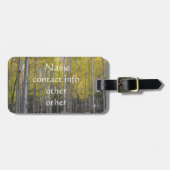 Gele gloed van Aspen Bagagelabel (Voorkant horizontaal)