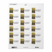 Gele gloed van Aspen Etiket (Full Sheet)