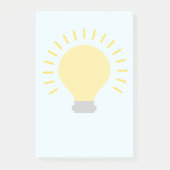 Gele gloeilamp Aqua Post-it® Notes (Voorkant)