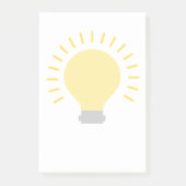 Gele gloeilamp post-it® notes (Voorkant)