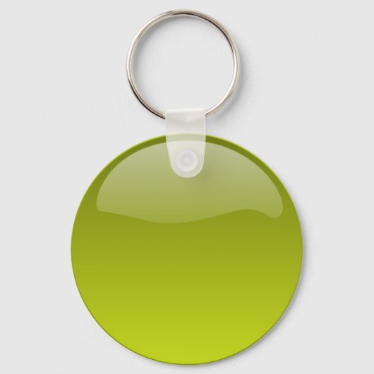 Gele Glossy Button Sleutelhanger (Voorkant)