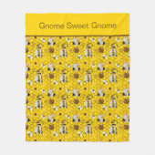 Gele Gnomen bijen en honing, speciaal gepersonalis Fleece Deken (Voorkant)