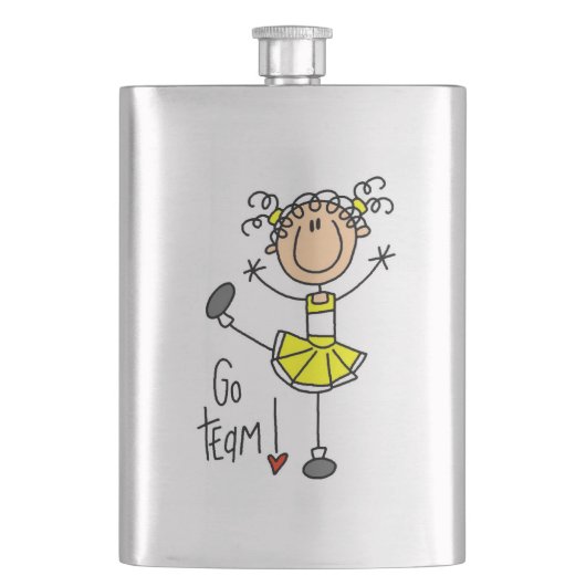 Gele Go Team Cheerleader Flacon (Voorkant)