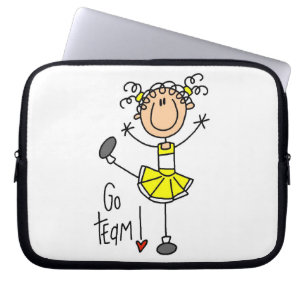 Gele Go Team Cheerleader Laptop Sleeve