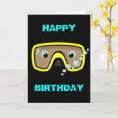 Gele Goggles Kaart (Gele Bloem)