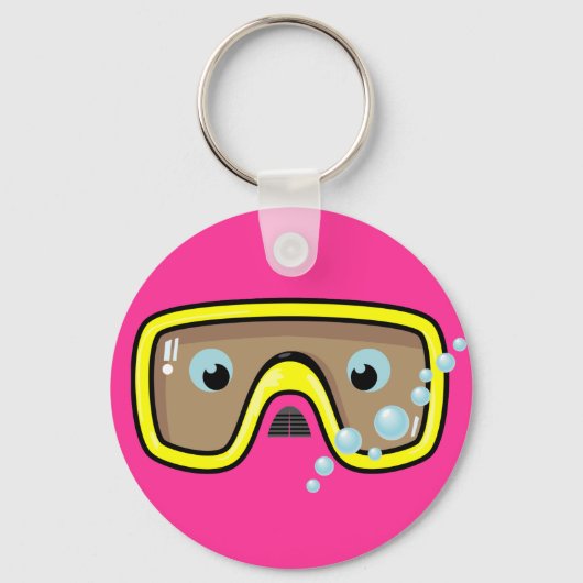 Gele Goggles Sleutelhanger (Voorkant)