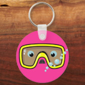 Gele Goggles Sleutelhanger (Voorkant)