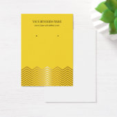 Gele Gold Chevron - aangepaste draagkaart Visitekaartje (Bureau)