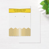 Gele Gold Chevron - aangepaste draagkaart Visitekaartjes (Bureau)