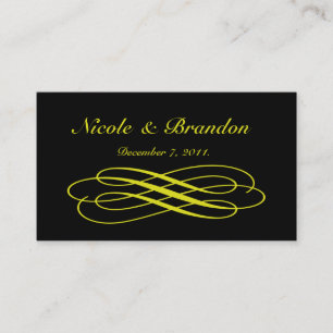 Gele Gold Fairy Tale Weddenschap Website Kaart