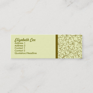 Gele Golden Mini Visitekaartje