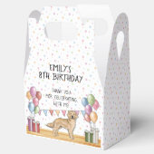 Gele Golden Retriever Kids Verjaardag Dank u Bedankdoosjes (Geopend)