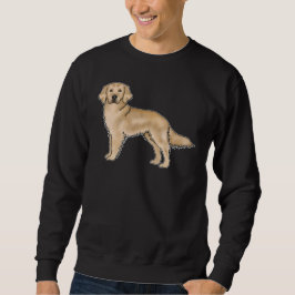 Gele Golden Retriever Schattige Cartoon Dog Design Trui