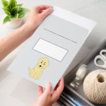 Gele Goldendoodle Ontwerp Elke Kleur Achtergrond