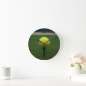 Gele Golfbal op een cursus van het berggolf Ronde Klok (Huis)