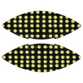 Gele Golfvallen op het zwarte patroon, American Football (Panelen)