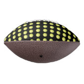 Gele Golfvallen op het zwarte patroon, American Football (Gedraaid 270)