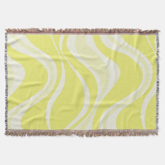 Gele golven gooien deken (Voorkant)
