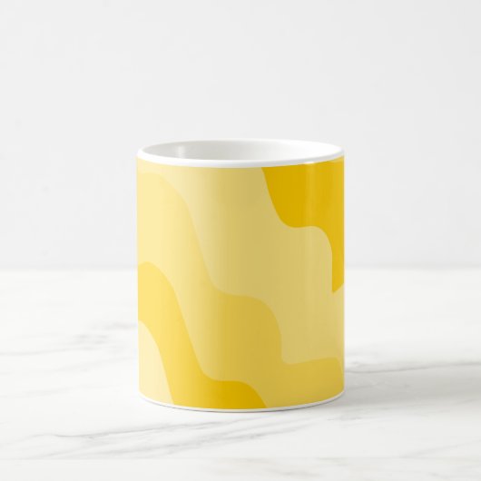 Gele golvende oceaangolven gradiënt koffiemok (Center)