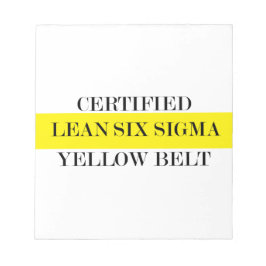 Gele gordel notitieblok