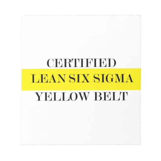 Gele gordel notitieblok (Voorkant)