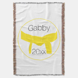 Gele gordel voor martiumarts deken