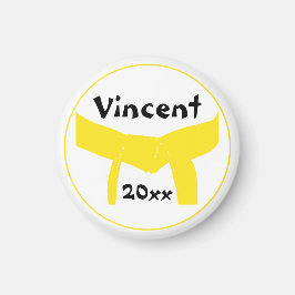 Gele gordel voor martiumarts magneet