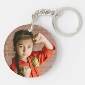 Gele gordel voor martiumarts sleutelhanger (Achterkant)