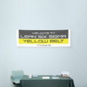 Gele gordel "Welkom bij training"-banner Spandoek (Beurs)