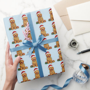 Gele Goud Retriever Kerst Inpakpapier