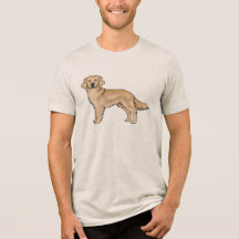 Gele Goud Retriever Mooie Cartoon Hond Kunstwerk