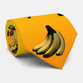 Gele gouden bananen, stropdas (Opgerold)