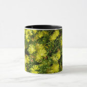 Gele gouden bloemen voor Plant Mok (Midden)