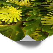 Gele gouden bloemen voor Plant Poster (Hoek)