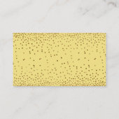 Gele & Gouden Confetti Luier Raffle Ticket Kaarten (Achterkant)