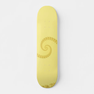 Gele Gouden Dubbele Spiraal Skateboard