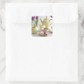 gele, gouden en roze Tea/Coffee stickers (Tas)