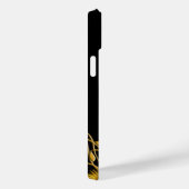 Gele gouden Floral en Abstract wijnwerk Case-Mate iPhone Case (Achterkant / Rechts)