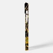 Gele gouden Floral en Abstract wijnwerk Case-Mate iPhone Case (Achterkant / Links)
