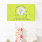 Gele Gouden Logo Kapper Beauty Salon Banner (Insitu)