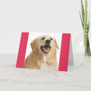 Gele Gouden Retriever Puppy Hond Notitiekaart