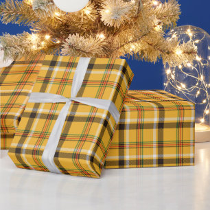 Gele gouden spellen cadeaupapier
