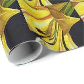 Gele gouden Splendor lily original art Cadeaupapier (Rol Hoek)